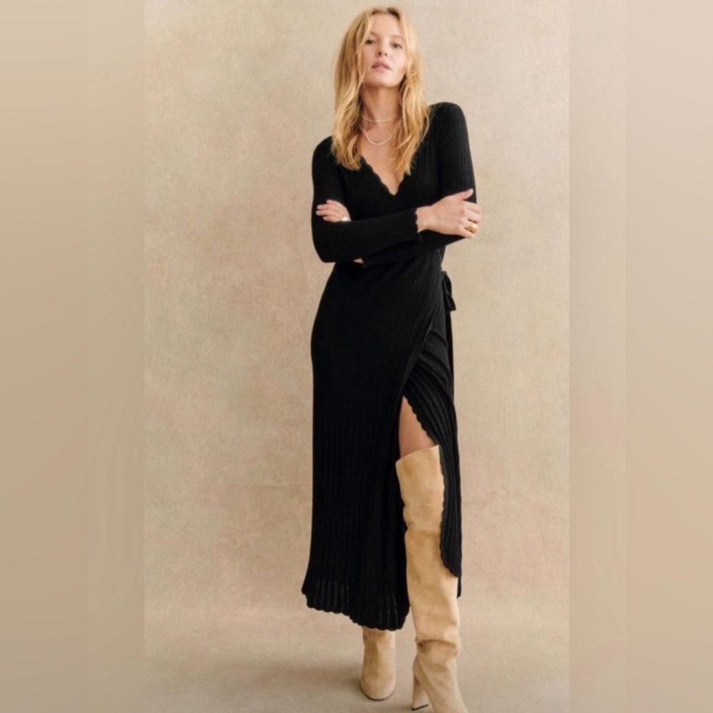 SEZANE CECILIA WRAP DRESS